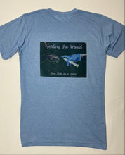 Load image into Gallery viewer, HEALING THE WORLD SHIRT UNISEX - HEATHER BLUE
