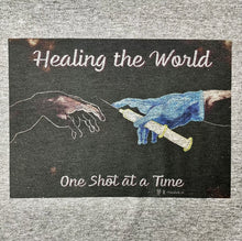 Load image into Gallery viewer, HEALING THE WORLD SHIRT UNISEX - CHARCOAL GRAY
