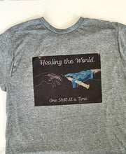 Load image into Gallery viewer, HEALING THE WORLD SHIRT UNISEX - CHARCOAL GRAY
